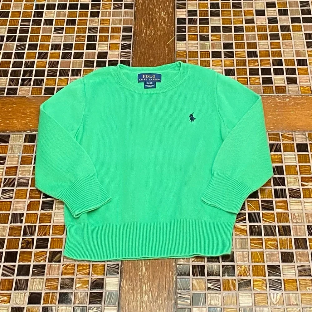 Ralph Lauren Boys Green Sweater